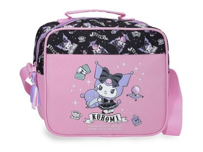 Lancheira Térmica Kuromi Fortune Telling Sanrio Rosa | Bolsa Térmica Escolar
