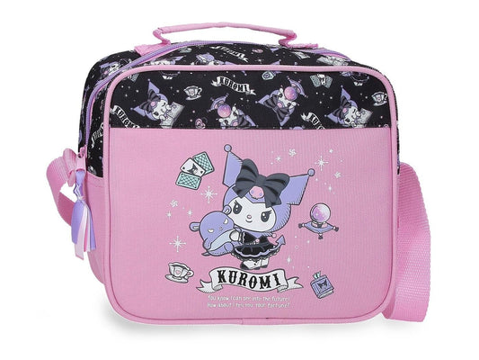 Lancheira Térmica Kuromi Fortune Telling Sanrio Rosa | Bolsa Térmica Escolar