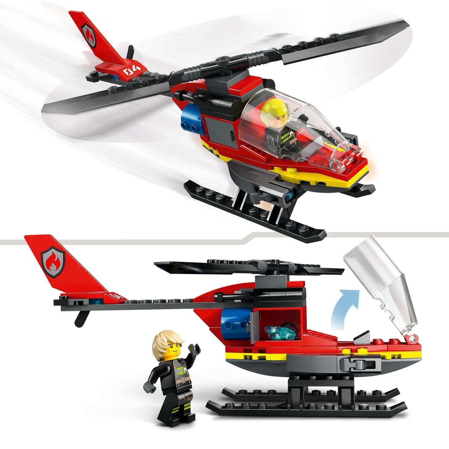 LEGO Helicóptero De Resgate Dos Bombeiros