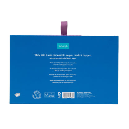Conjunto de caderno A6 + porta-moedas + porta-chaves - Pied de poule