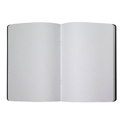 Caderno A5 Agrafado Ambar Ideas Liso | Capa Preta 80 Folhas