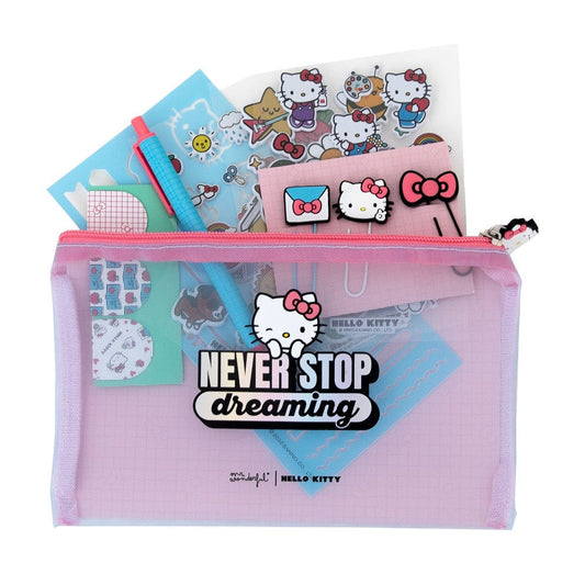 Conjunto de escrita Hello Kitty x Mr. Wonderful - Never stop dreaming