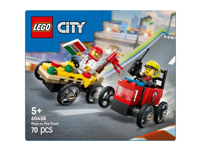 LEGO City: Pack de Carros de Corrida Pizza vs. Carro dos Bombeiros