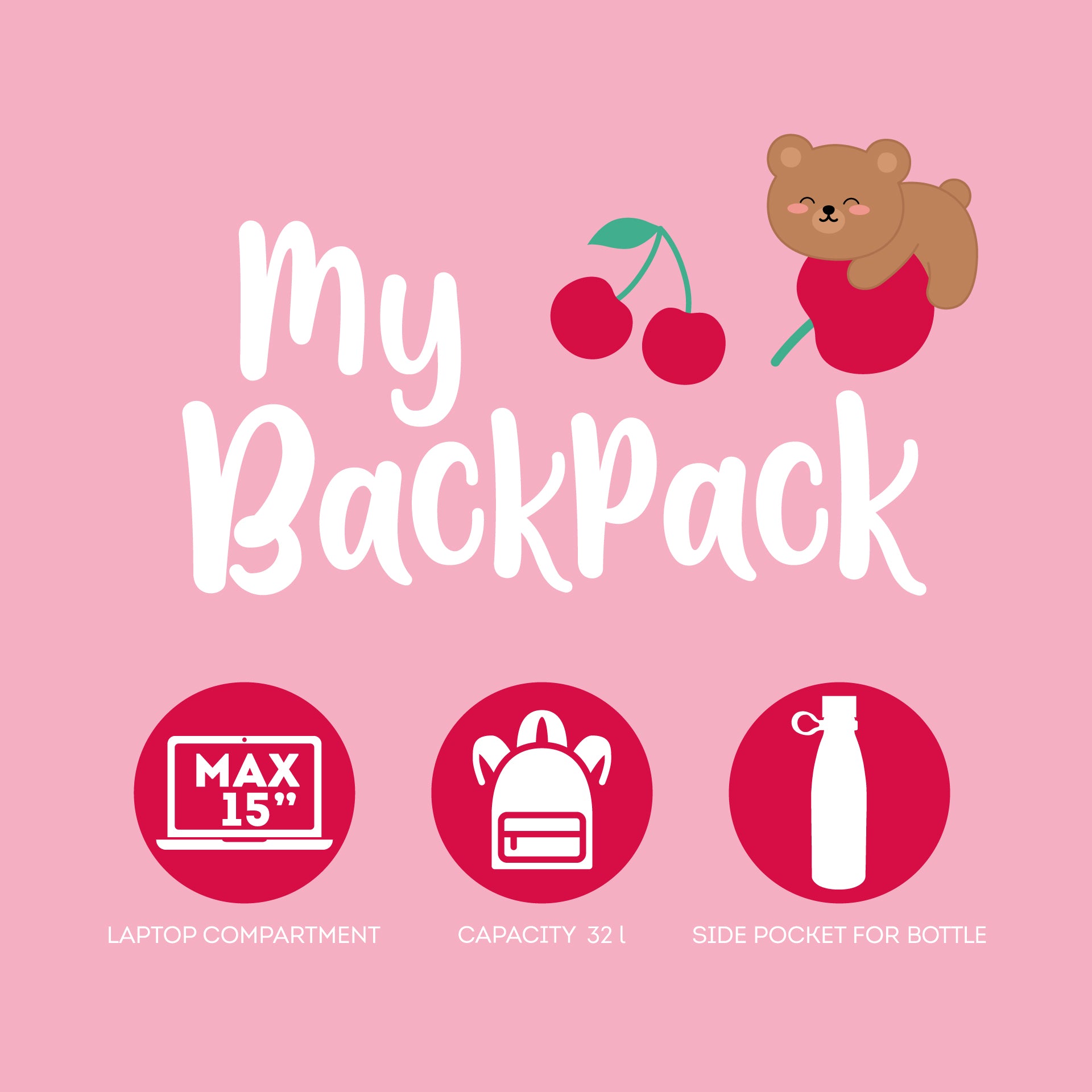 Mochila Legami - Urso