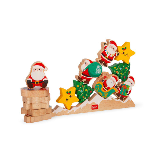 Legami Ho Ho Ho – Jogo de Equilíbrio Pai Natal em Madeira – Legami CSG0001, fotografia oficial 1