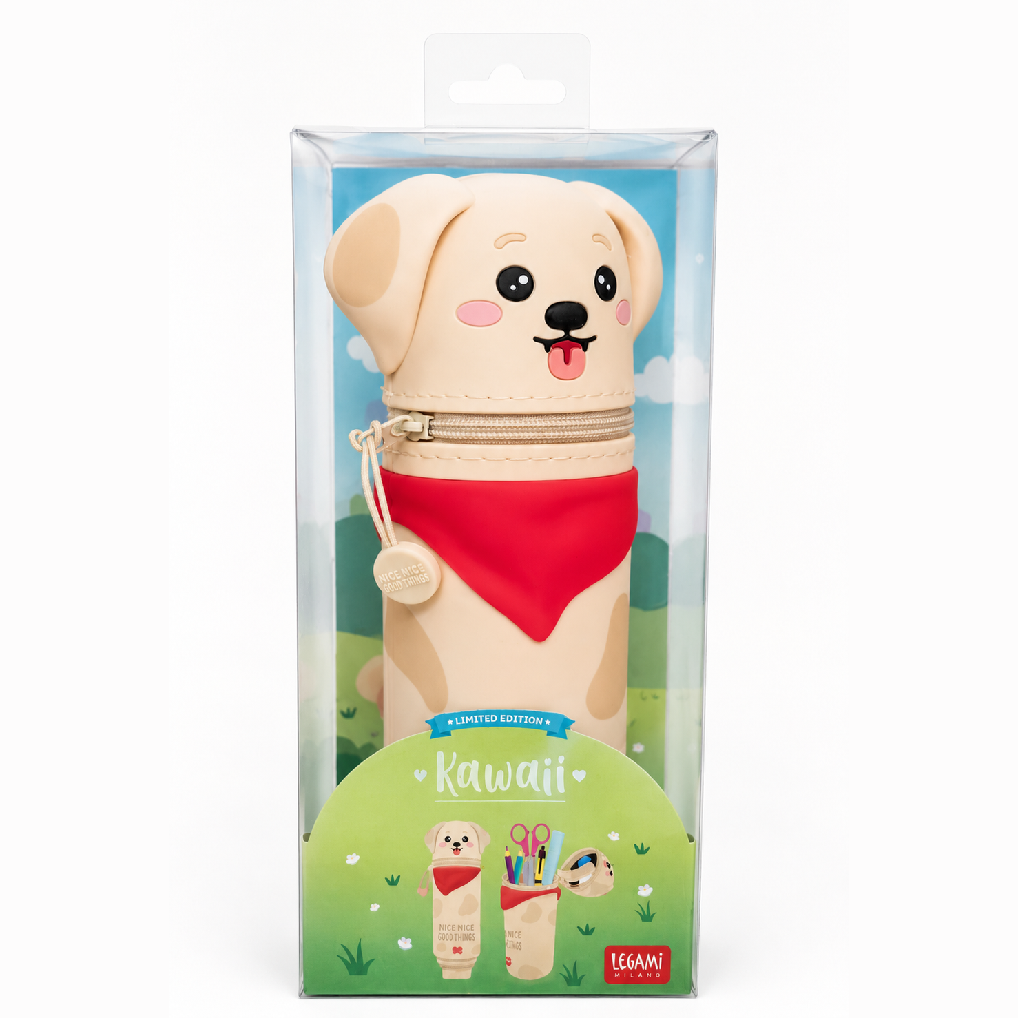 Estojo de silicone macio 2 em 1 - Kawaii Golden Legami
