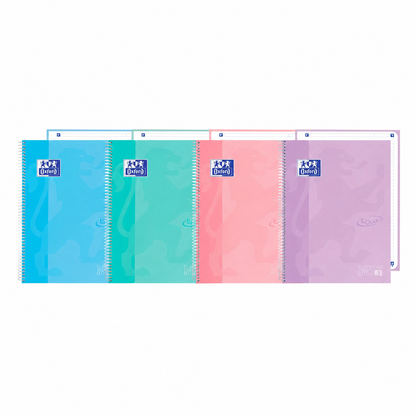Caderno Oxford Cores Pastel Capa Dura