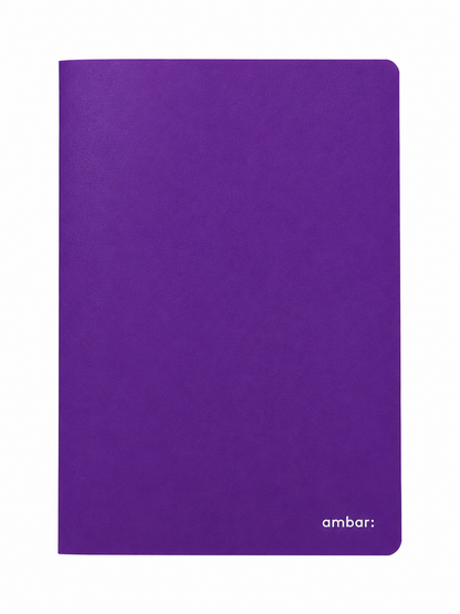 Caderno A4 Agrafado Ambar School Quadriculado | Capa Plástica 48 Folhas 90g