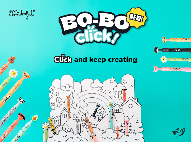 Caneta apagável Bo-Bo Click! – Guaxinim