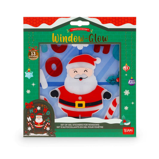Legami Window-Glow – Autocolantes Gel de Natal Gingerbread – Legami GGC0001, fotografia oficial 1