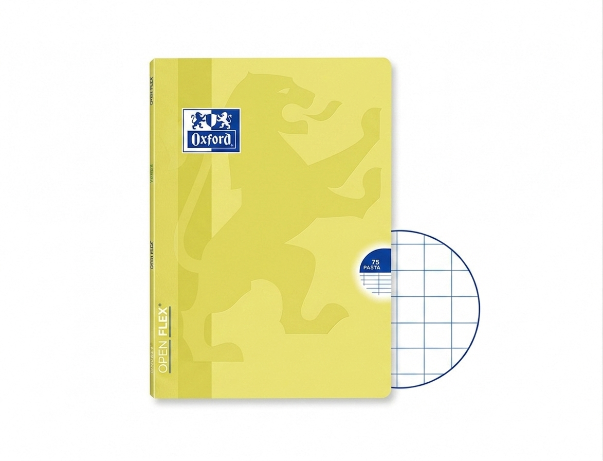 Caderno A4 Oxford OpenFlex Quadriculado | Capa Flexível 48 Folhas 90g