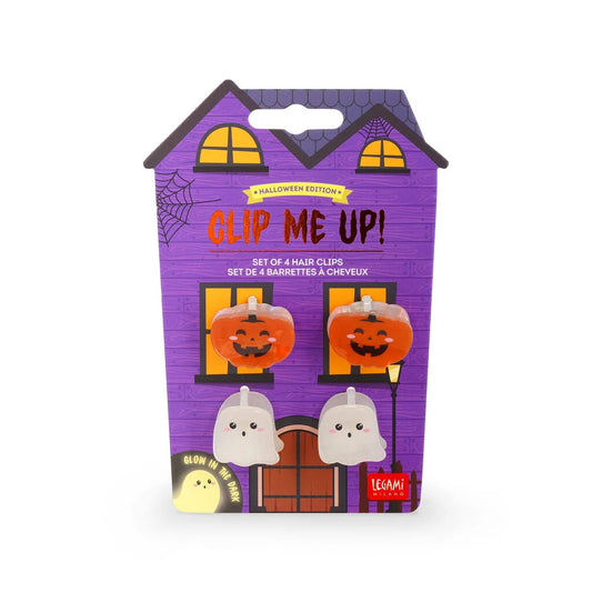 4 Mini Molas de Cabelo “Clip Me Up!” — Halloween — Legami