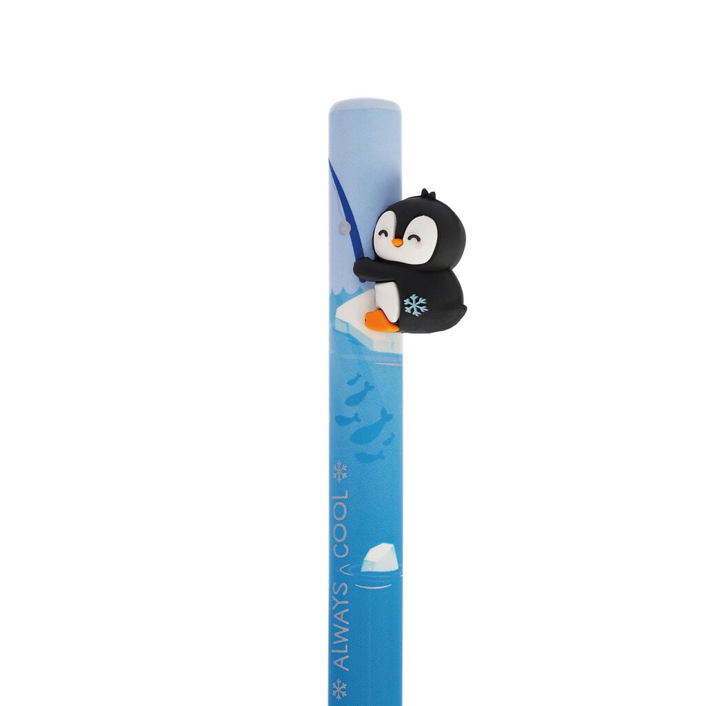 Caneta Retrátil Penguin “Always Cool” — Free Hugs — Legami