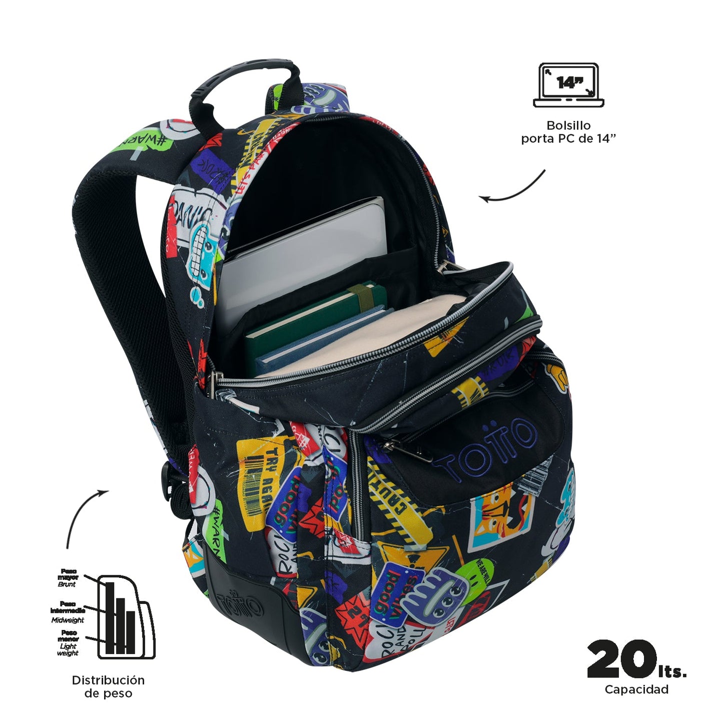 Mochila Escolar Rayol 8C5