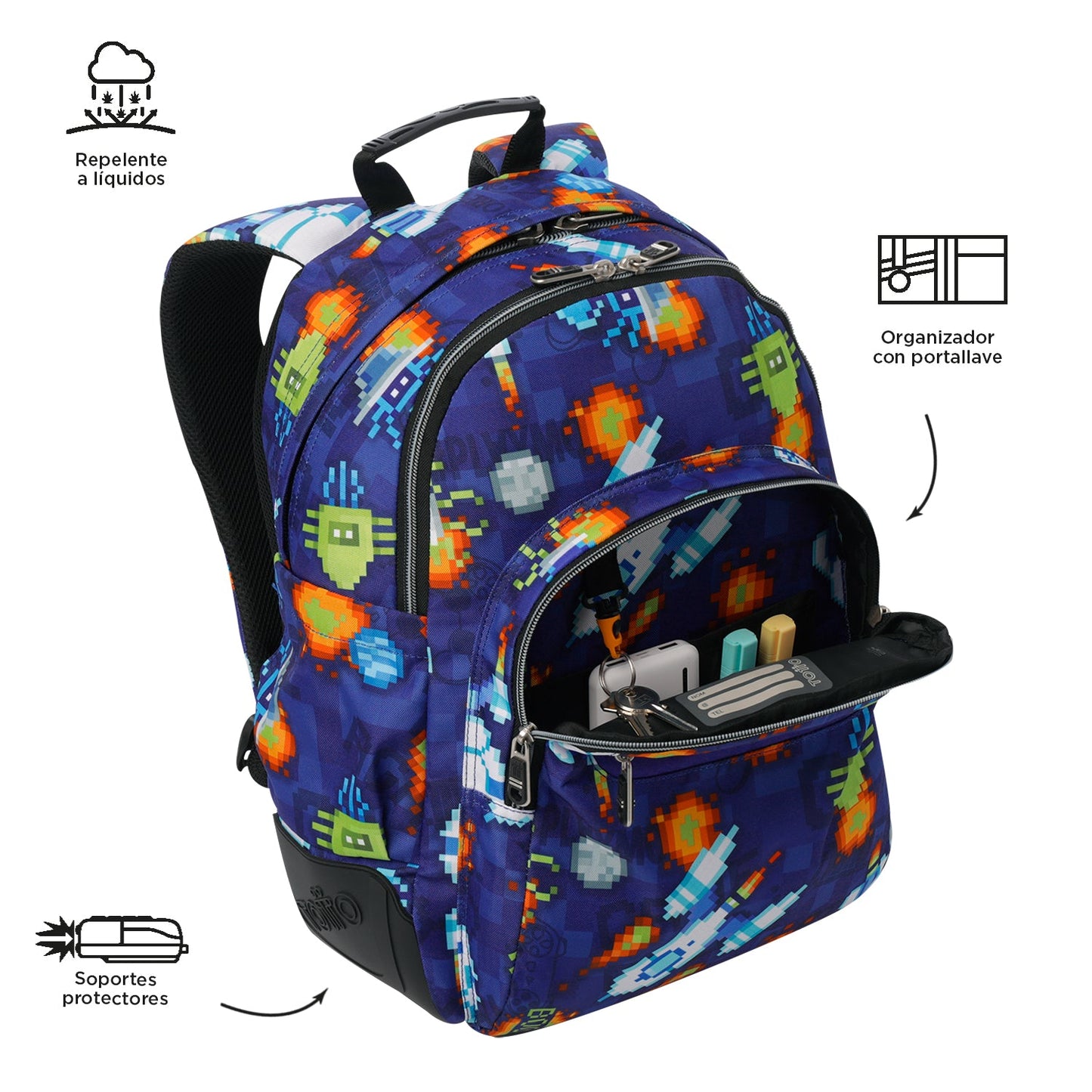Mochila Escolar Rayol 8FK