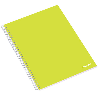 Caderno A4 Espiral Ambar School Pautado | 80 Folhas 70g Sortido