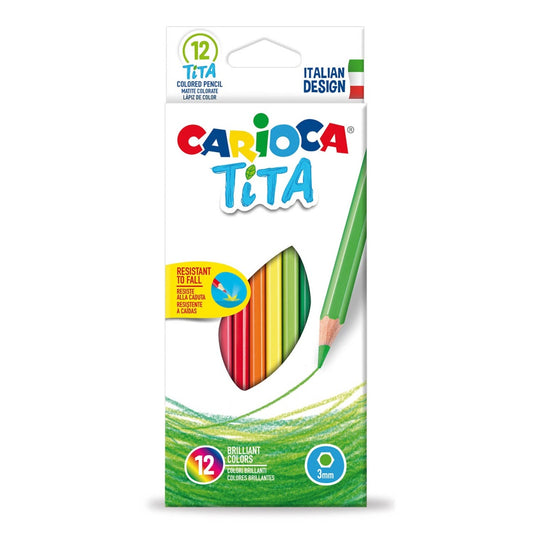 Lápis de Cor Carioca Tita | Caixa com 12 Cores