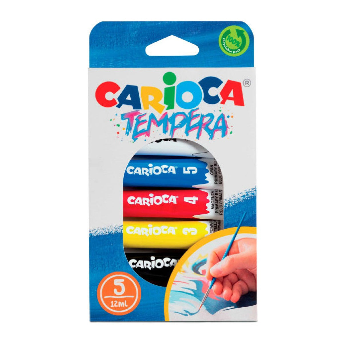 Guache CARIOCA 12ml - 5 cores