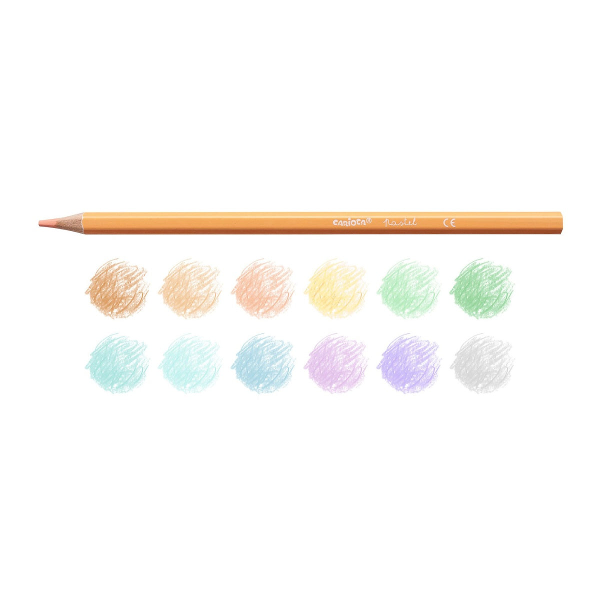 Lápis de Cor Carioca Pastel | Caixa com 12 Cores