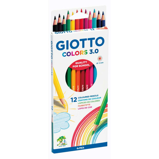 Lápis de Cor Giotto Colors 3.0 | Caixa com 12 Cores
