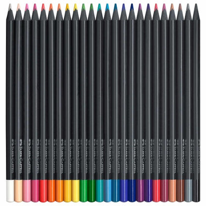 Lápis de Cor Faber-Castell Black Edition – Caixa com 24 Cores
