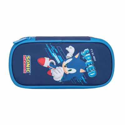 stojo Escolar Retangular Sonic Speed | Estojo para Canetas e Material Escolar