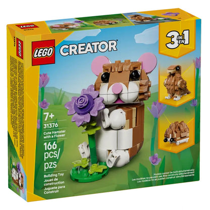 LEGO Creator 3 em 1 Hamster Adorável com Flor