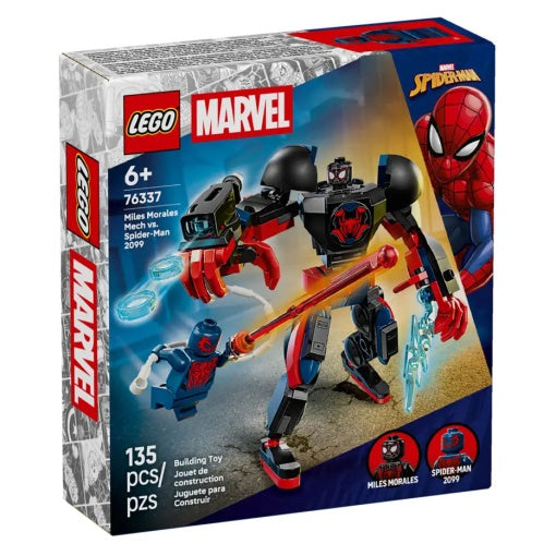 LEGO Marvel Robô do Miles Morales contra Spider-Man 2099 76337 — fotografia oficial 1
