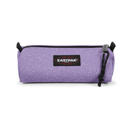 Estojo Eastpak Benchmark Single Sparkly Dahlia | Estojo Escolar Brilhante para Canetas, Lápis e Material Escolar