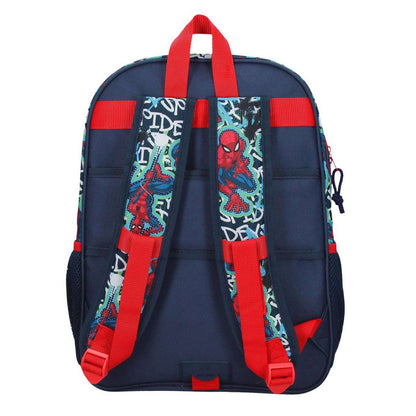 Mochila Escolar Marvel Graffiti of Spider-Man 16L | Adaptável a Trolley