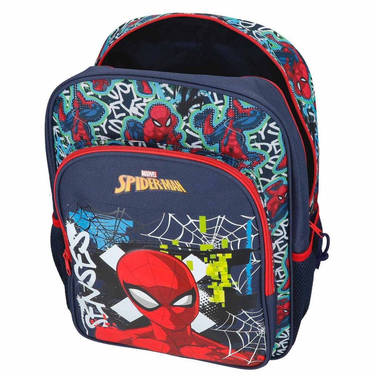 Mochila Escolar Marvel Graffiti of Spider-Man 16L | Adaptável a Trolley