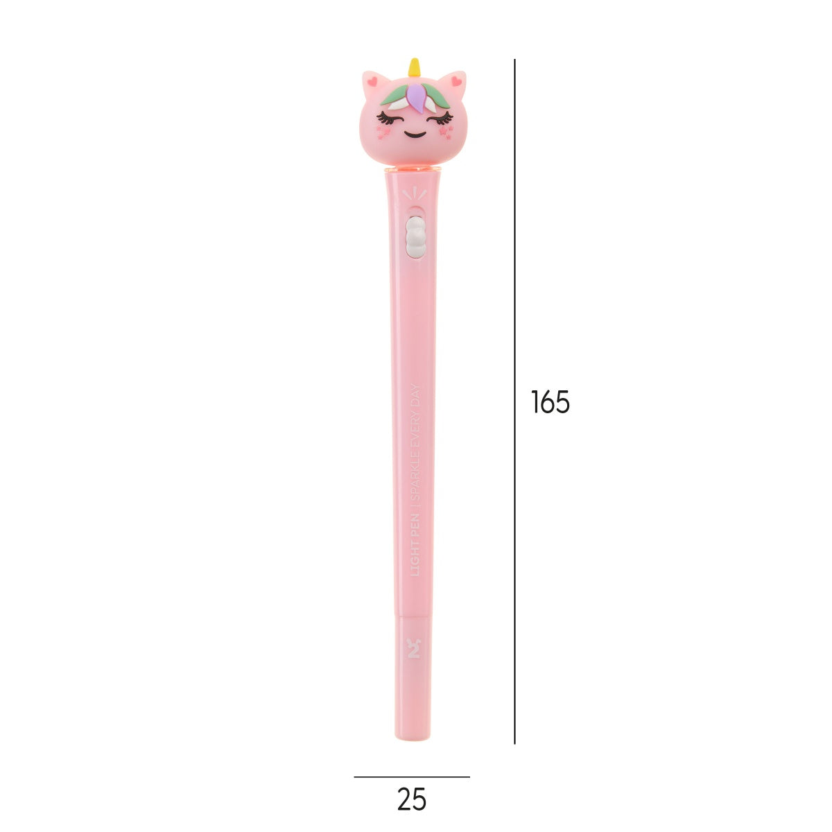 Esferográfica com Luz Unicórnio Rosa BACK2FUN