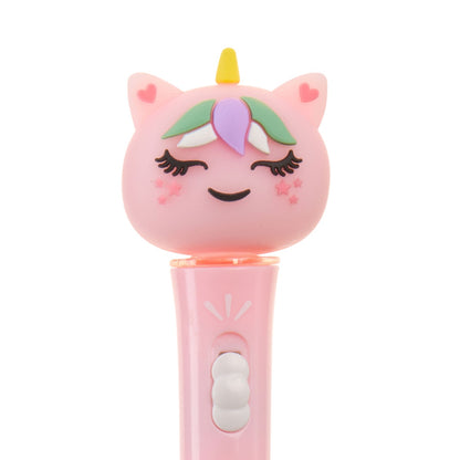 Esferográfica com Luz Unicórnio Rosa BACK2FUN