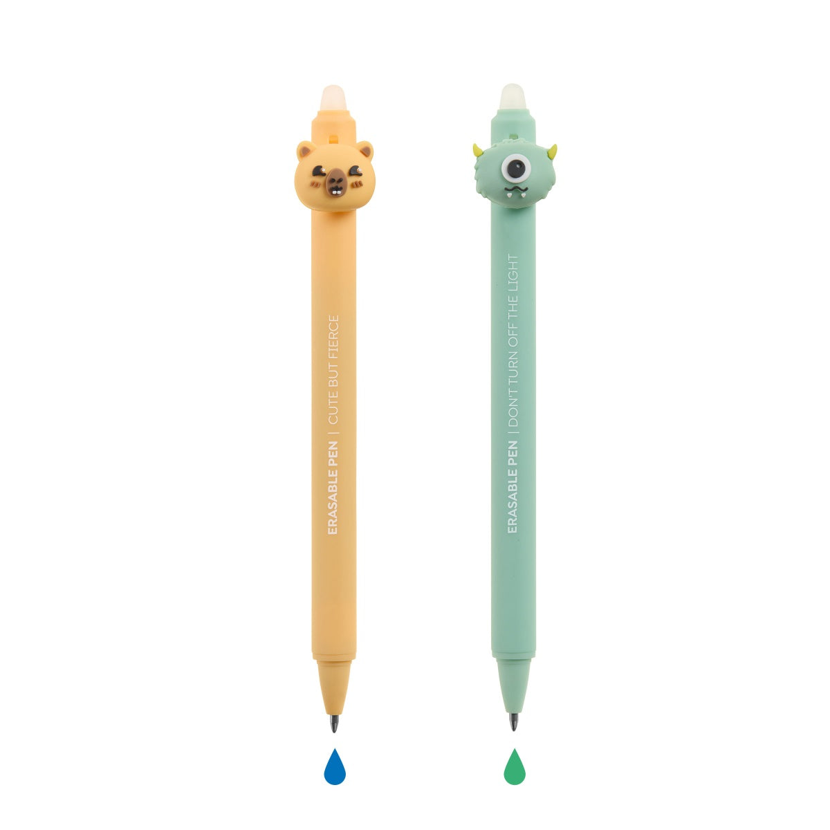 Set 2 Canetas Apagáveis Monstro e Capivara BACK2FUN