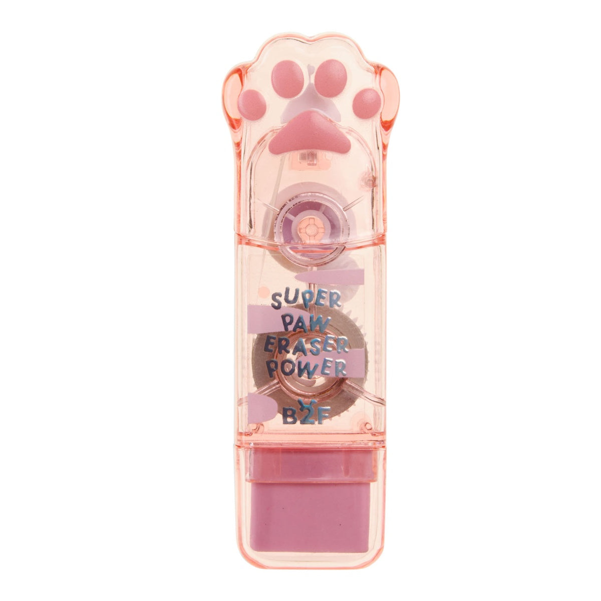 Corretor de Fita com Borracha Patita Rosa BACK2FUN