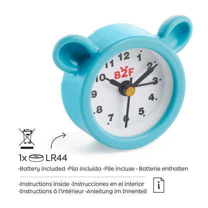 Relógio Despertador Digital  Wonder Time Urso Azul BACK2FUN