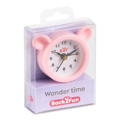Relógio Despertador Digital  Wonder Time Urso Rosa BACK2FUN