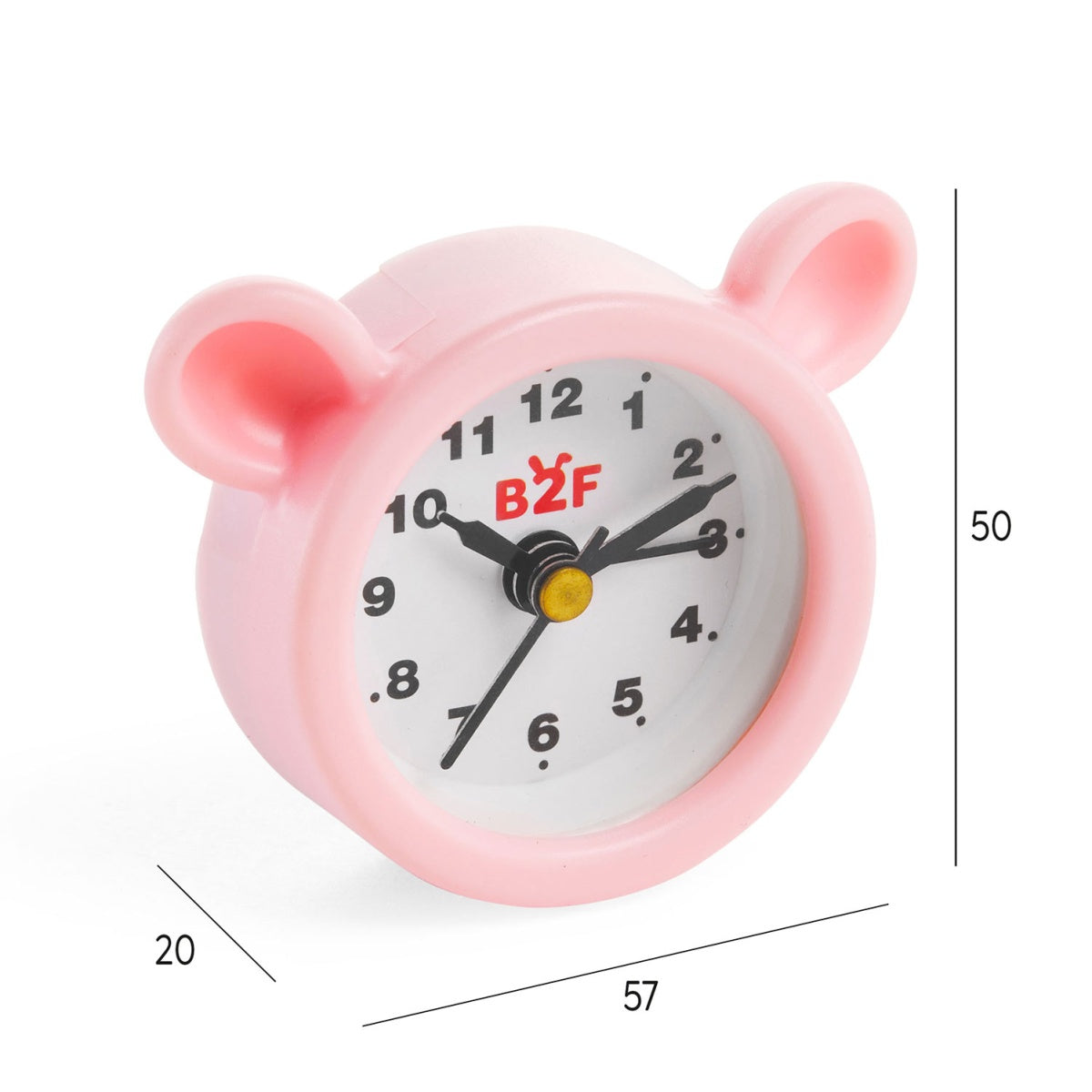 Relógio Despertador Digital  Wonder Time Urso Rosa BACK2FUN