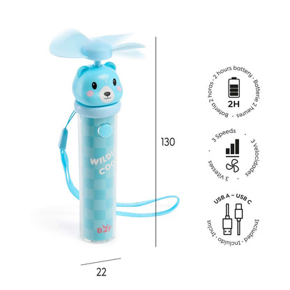 Mini Ventoinha Portátil Urso BACK2FUN