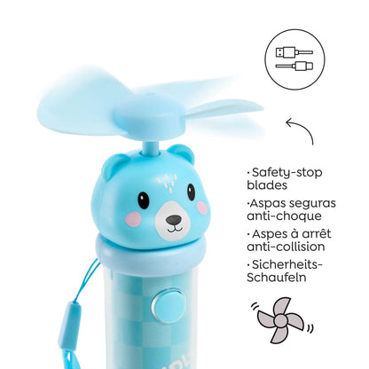Mini Ventoinha Portátil Urso BACK2FUN