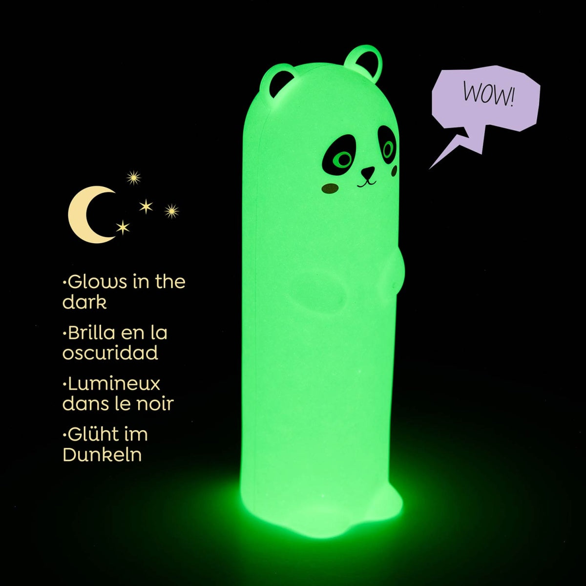 Estojo de Silicone Brilha no Escuro Panda BACK2FUN