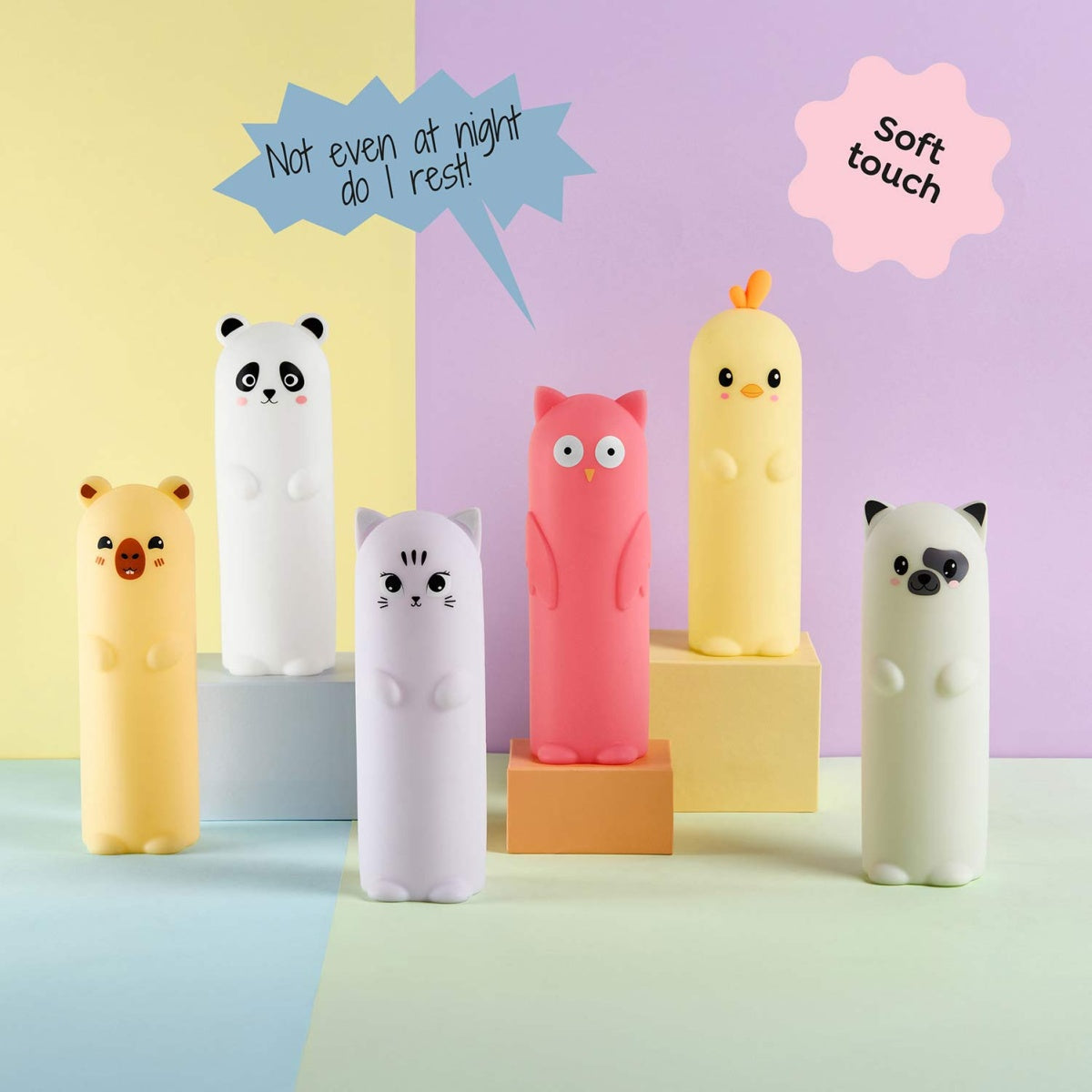 Estojo de Silicone Brilha no Escuro Panda BACK2FUN