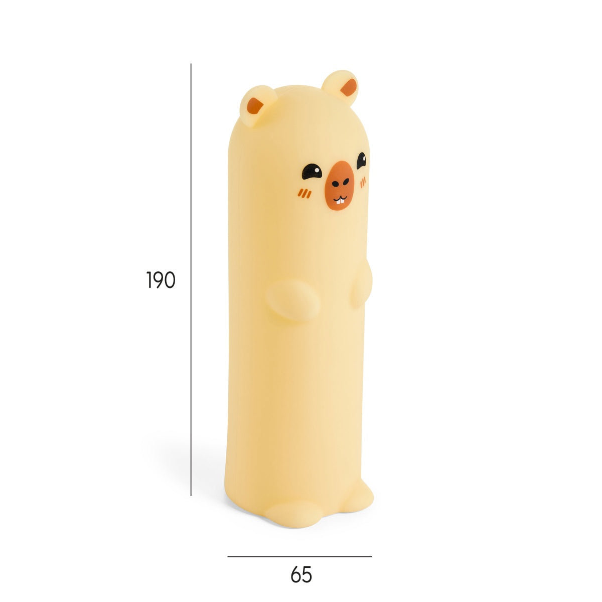 Estojo de Silicone Brilha no Escuro Capivara BACK2FUN