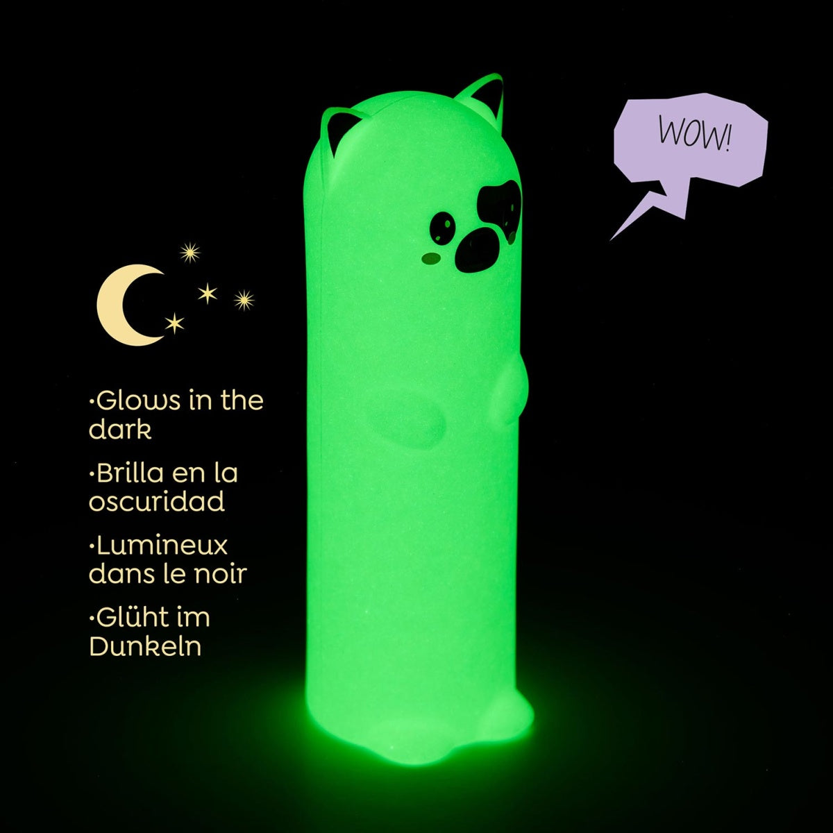 Estojo de Silicone Brilha no Escuro Cão BACK2FUN