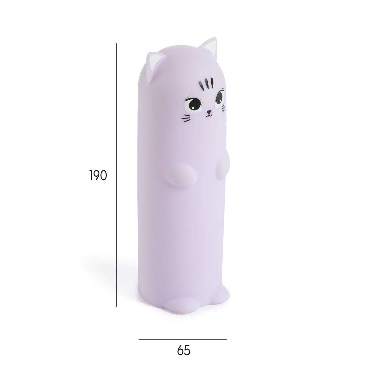 Estojo de Silicone Brilha no Escuro Gato BACK2FUN