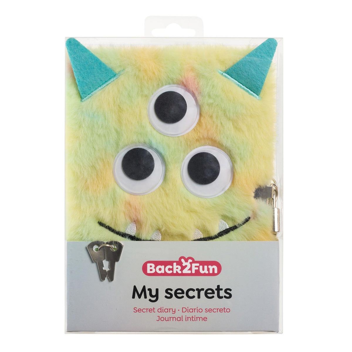 Diário Secreto de Peluche Monstro BACK2FUN