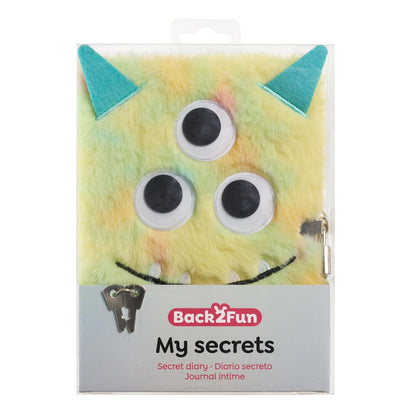Diário Secreto de Peluche Monstro BACK2FUN