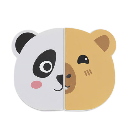 Conjunto 2 Cadernos Lisos Panda/Capivara BACK2FUN