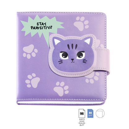Caderno Acolchoado Liso Gato BACK2FUN