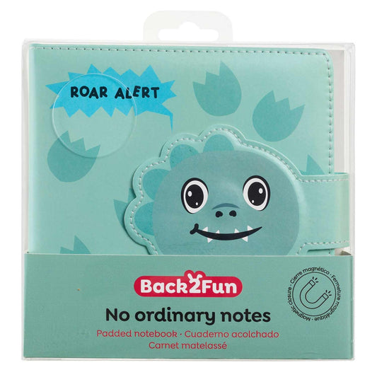 Caderno Acolchoado Liso Dino BACK2FUN